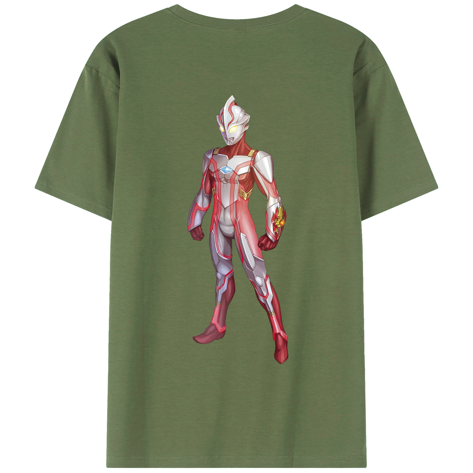 （画像用） ウルトラマン Ultraman 綿100％ メンズ半袖Tシャツ（バックプリント） 通気性